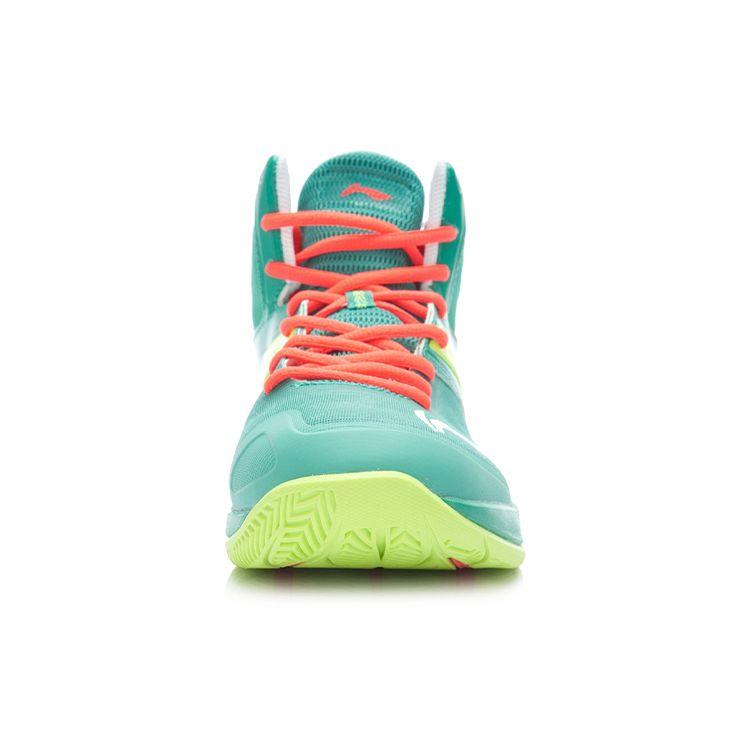Li Ning Ultra Light 12 Shock Absorption Support Mid-Top Basketball Shoes Unisex Basketball Shoes Green ABFK019-4