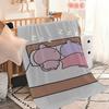 Asamimi-chan Cartoon Niedliche Decke Decke für Couch Sofa Reisen Zuhause Picknick Flanelldecke Geburtstagsgeschenk Warm Bequem