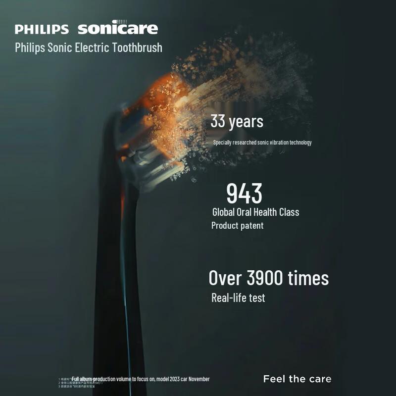 Philips DiamondClean 9000 Series AI Sonic Electric Toothbrush CN plug (adapter included)