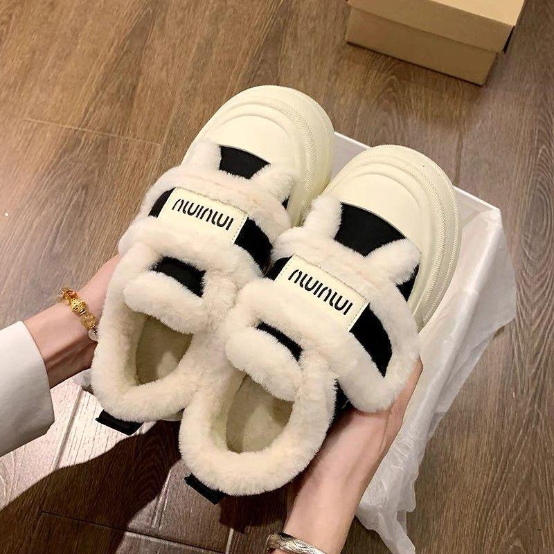 

Жіночі вельветові парусинові кросівки на липучках для осені/зими – Товста підошва та теплий дизайн 35 чорний