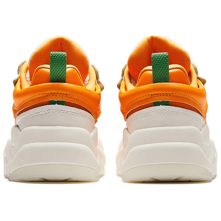 Anta Big Bread Trendy Comfortable Non-Slip Wear-Resistant Low-Top Skate Shoes Women sneaker Orange White Green 122428091-1