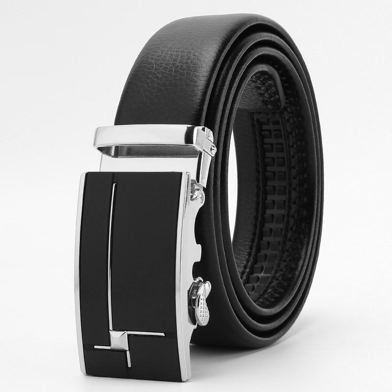 Microfiber Edging Automatic Buckle Belt  Men's Casual Belt  Men's Trouser Belt