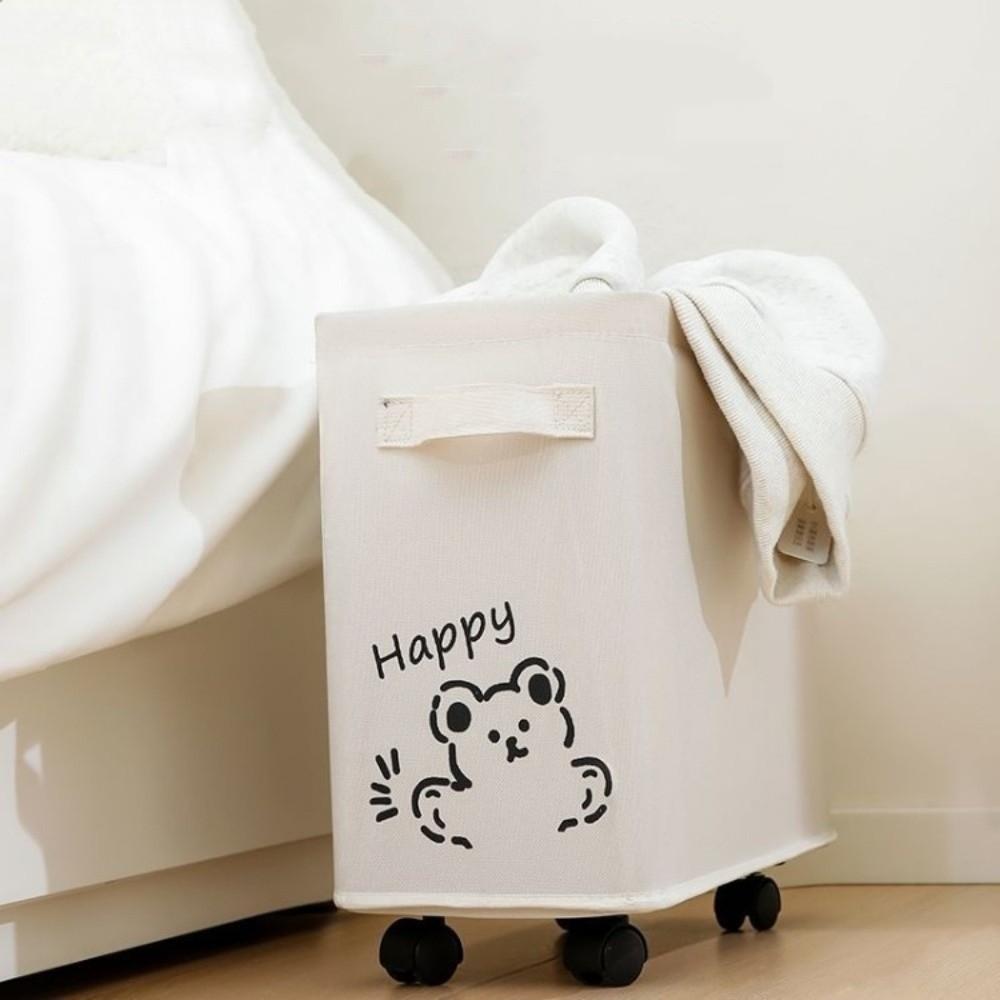 Moisture-proof Under Desk Storage Box Large Capacity Rolling Storage Basket Kitchen