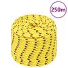 152624 vidaXL Boat Rope Yellow 14 Mm 250 M Polypropylene