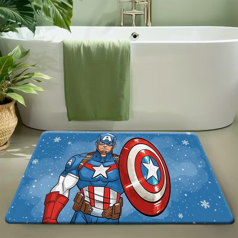 Authorized MARVEL, 1pc, Floor Mat, Designed with Themes of Superheroes And Classic Film Heroes, Available In Multiple Sizes, S