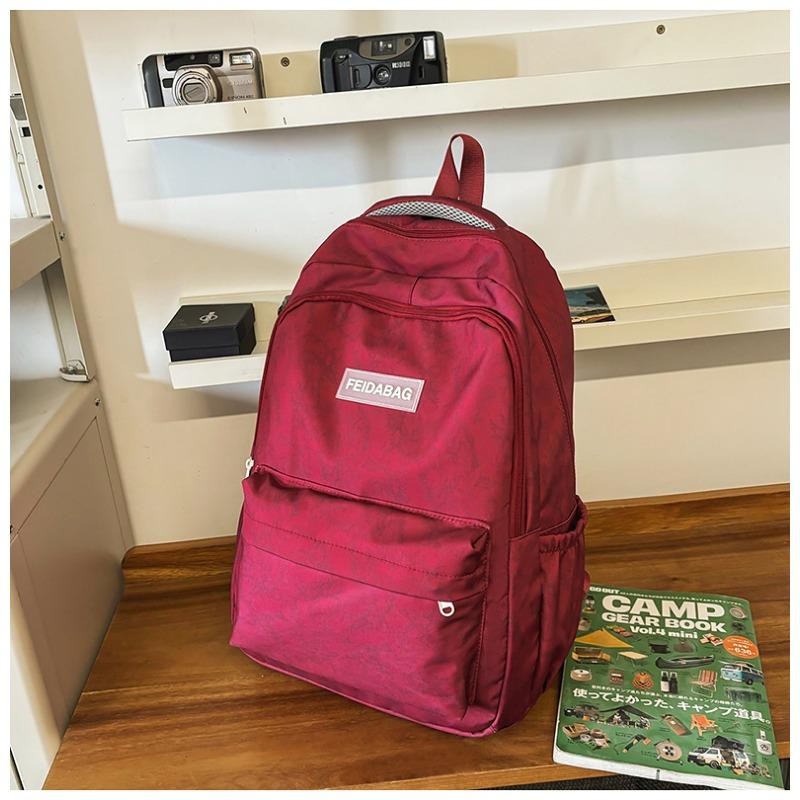 New Junior High School Girls Korean Joker Large Capacity Backpack Korean College Style American High Street Travel Bag Backpack 2950₽