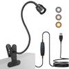 Clip-On USB Clamp Book Light Zoomable Aquarium Lamp Portable Fish Tank Clip Lamp  Book Reading