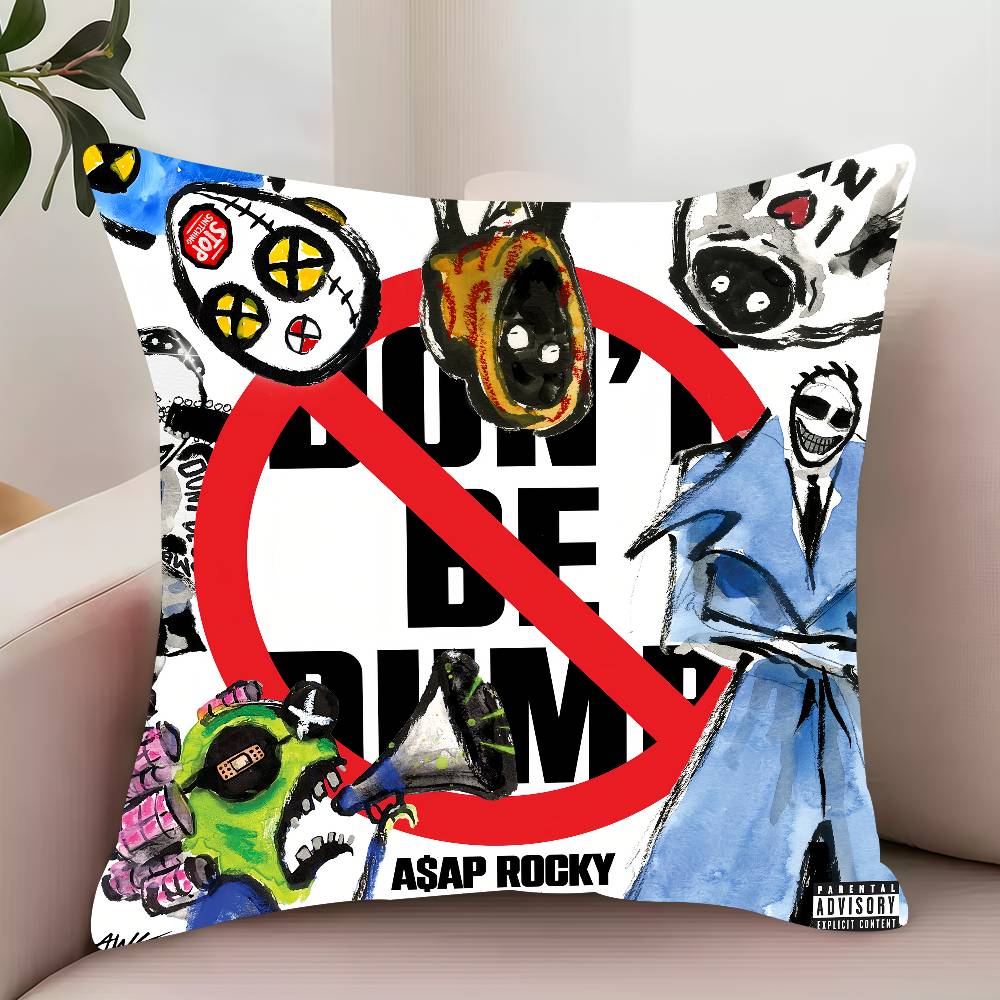 A-Asap R-Rocky Не будь глупым Наволочка Декор Защитные чехлы Удобные мягкие для Дивана Гостиной Домашнего офиса 12x12Inch