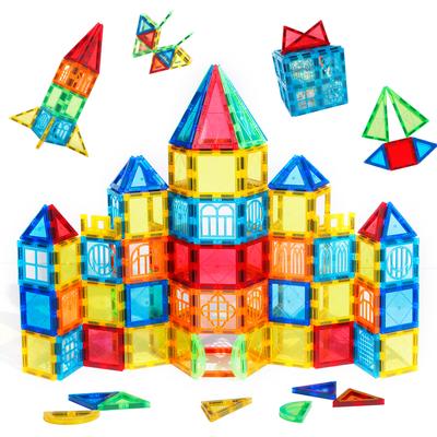 Bloques de Construcción Magnéticos para Niños Azulejos Magnéticos Juguete Educativo para 3 4 5 6 7 8 Años Niños Niñas Regalos de Navidad Cumpleaños