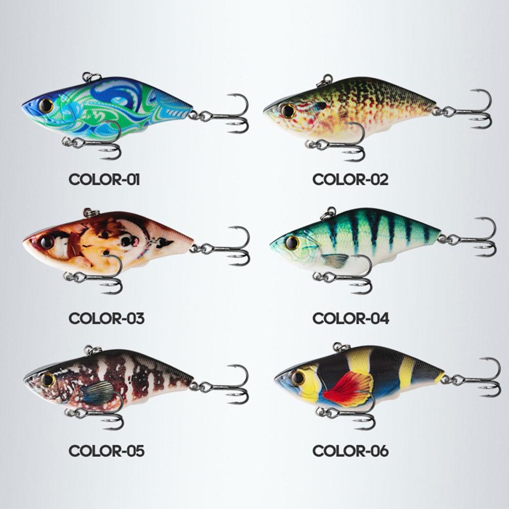 6pcs VIB Lures 7cm 17g Long Casting Sinking Wobbler Swimbait Artificial Bait for Saltwater Fishing