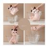 Cute cat kitchen cleaning towel coral velvet hand towel bathroom hanging absorbent dishcloth soft cleaning cloth rag