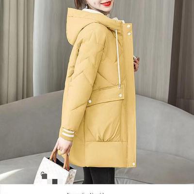 Cappotti e giacche da donna imbottiti in cotone moda Parka invernale con cerniera Feminimo Abbigliamento nero