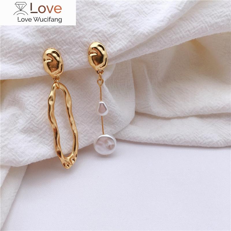 

Модные нерегулярные геометрические серьги круглые бусины длинные асимметричные без отверстий для ушей москитные благовония пластина ушные клипсы женские