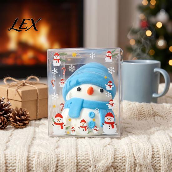Holiday Party Favors Christmas Snowman Stress Relief Toy, Soft Xmas Tree Squeeze Toy Cat Paw Sensory Fidget