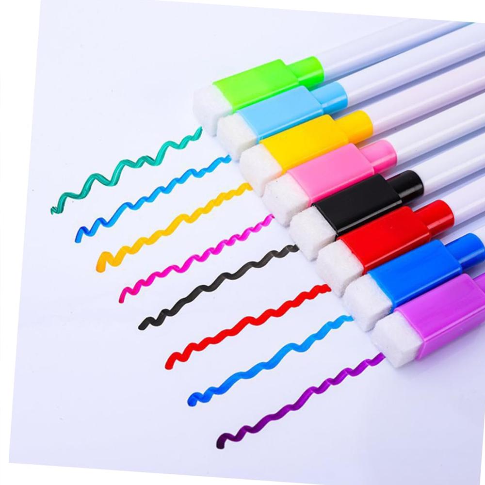 48-1Pcs Magnetic Erasable Whiteboard Pen Color Options Numbering Stationery Office Teaching Supplies for Student Blackboard Note