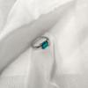 Серебряное кольцо с изумрудом nano 1.385ct, вес изделия 2,64 гр (2174196)