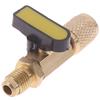 1/4" Hann Til 1/4" Hunn Sae Rett Kuleventil AC Lading For R22 Kjølemiddel