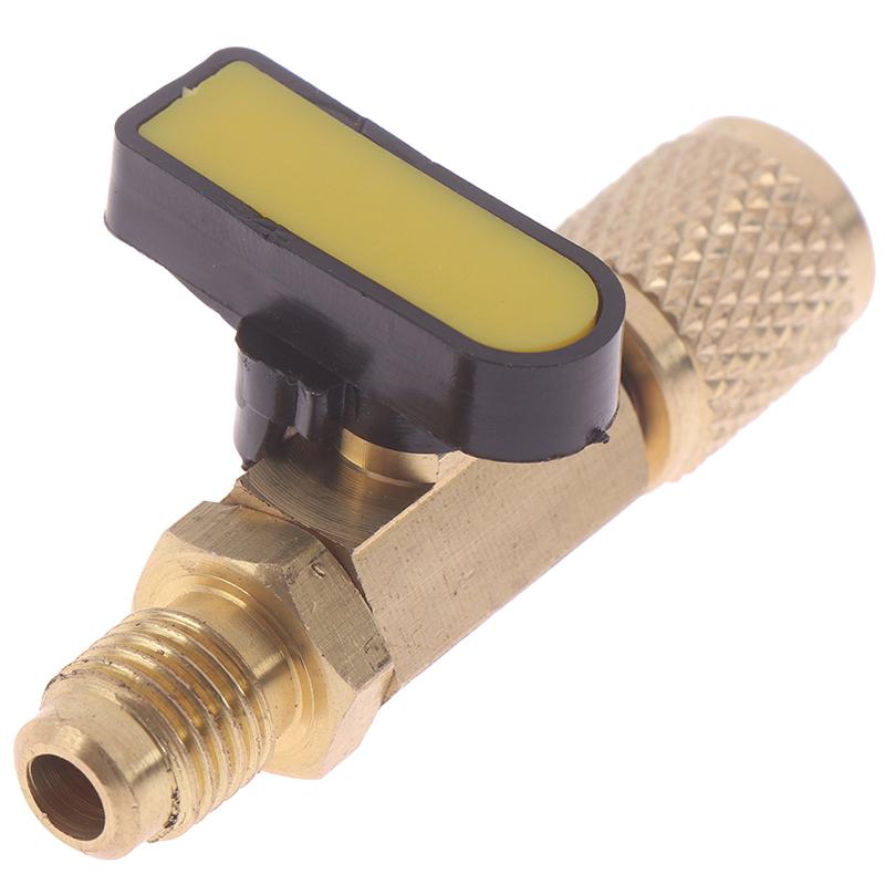 1/4" Hann Til 1/4" Hunn Sae Rett Kuleventil AC Lading For R22 Kjølemiddel
