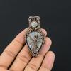 Montana Agate & Rainbow Moonstone Pendant, 999 Copper Wire Wrapped Handmade Brand New Jewelry, Gift For Him Gemstone Pendant For Women