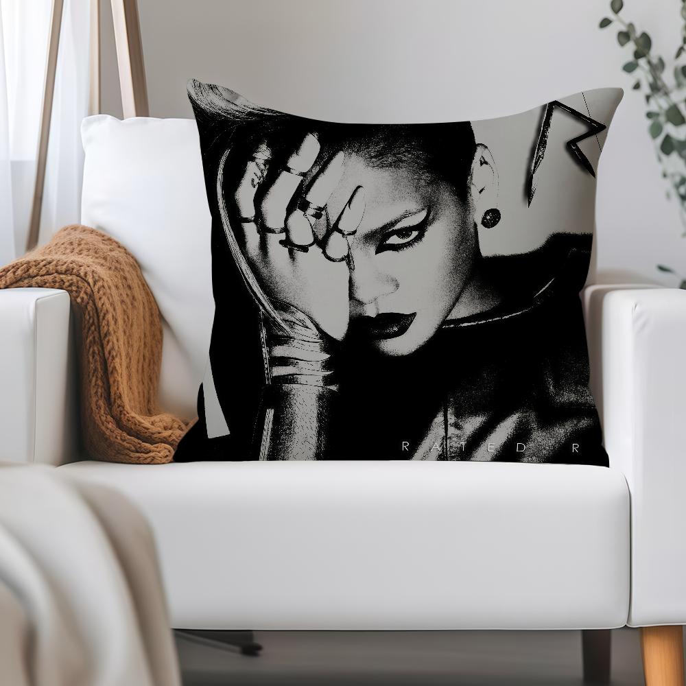Famous Singer R-RIHANNA Pillow Case Applicable Space For Guest Rooms Interiors Cars Office House Decoration