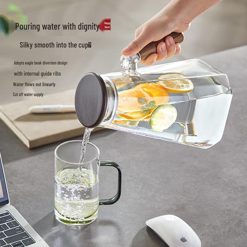 High Borosilicate Glass Cold Water Pitcher