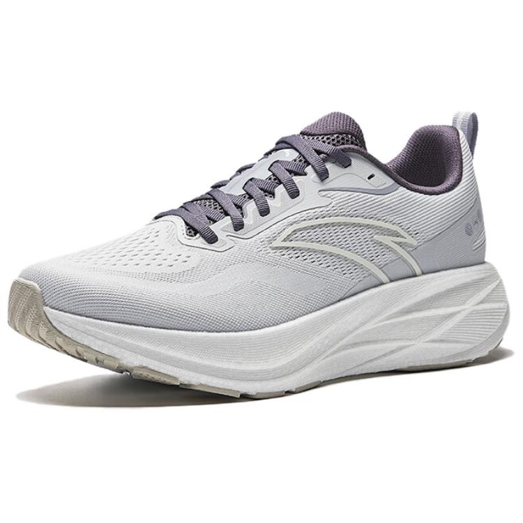 ANTA Men Linglong Nitro Running Shoes Sand Grey Ivory White Dusty Purple 112525558-1