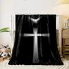 Cross Holy Spirit Blanket  Printed Blanket for Living Room Bed Couch lunch break Soft Cozy Blanket for Friend's festival Gift