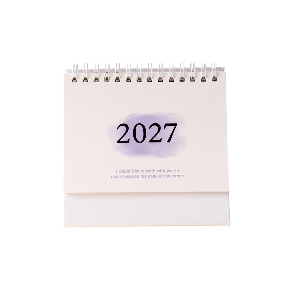 Yearly Agenda 3 Sizes Planning Desk Calendar Standing Flip Calendar Holiday Small Gift