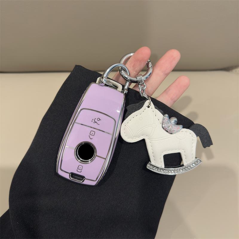 TPU Car Key Case Cover Shell Fob For Mercedes Benz A C E S G Class GLC CLE GL CLA GLB GLS W177 W205 W212 W213 W463 W222 X167 AMG