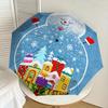 1pc Christmas Snowman Village Umbrella with Plastic Handle,Suitable for All Seasons Home Travel Outdoor UmbrellaDD315