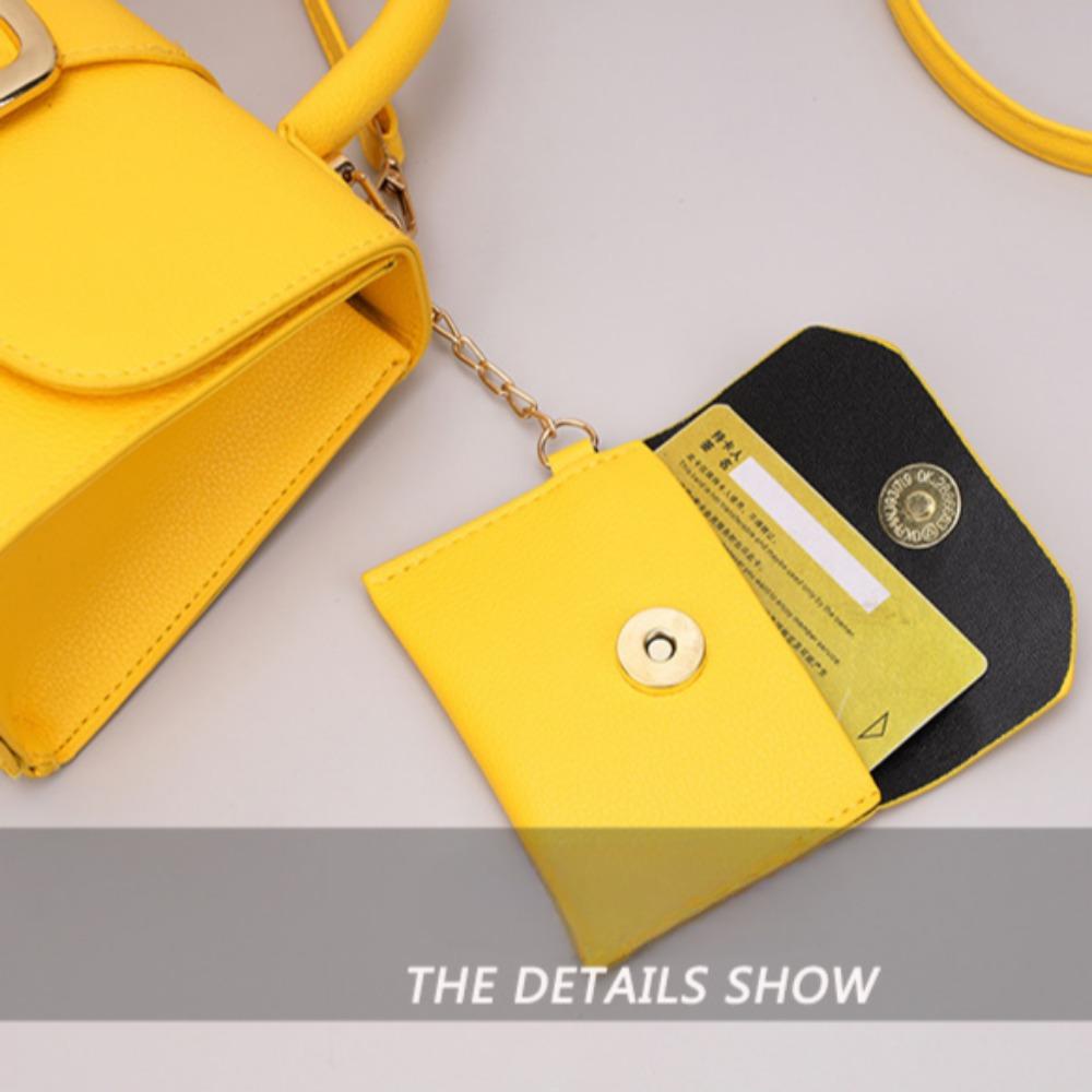 Cukierkowy kolor 2024 lato nowy model, prosty i retro, modna torba crossbody, przenośna mała kwadratowa torba na jedno ramię, torba damska