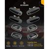 Door Handle Set, Compatible With 1993-1997 Toyota Corolla, Geo/Chevy Prizm | Interior & Exterior Front & Rear Left Driver & Right Passenger Side |