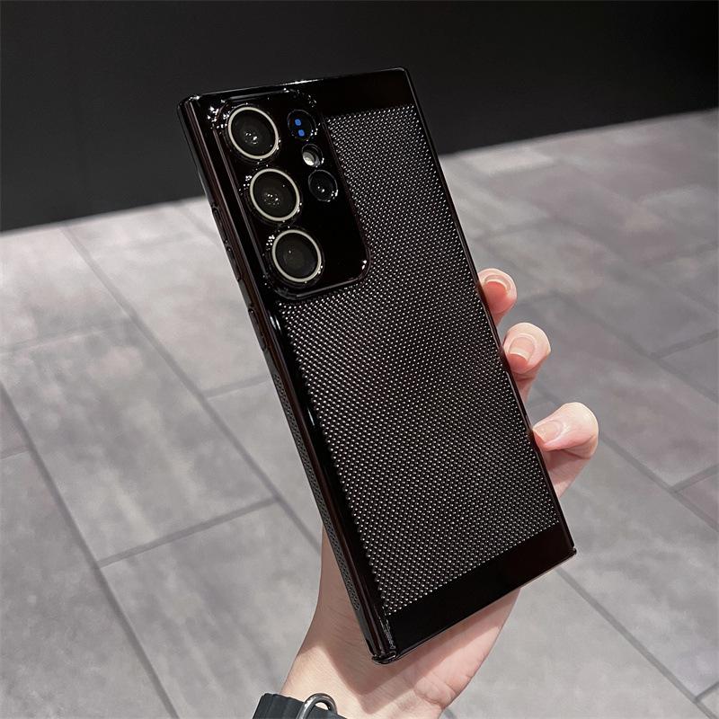 

Подходит для ультратонкого гальванического теплоотвода чехла для телефона Samsung S25Ultra, S23plusS22, в европейском и американском стиле Samsung S25ULTRA чёрный