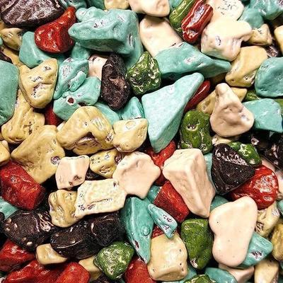 Bomboane moi de ciocolată tip piatră, Culori variate, Ambalaj 200g