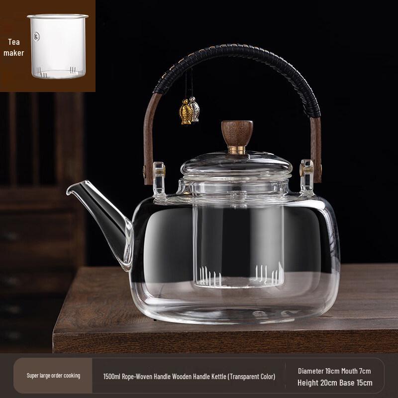 ZISIZ 2025 Household Glass Teapot