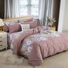 Luxury King Queen Size Bed Duvet Coat Sheet Quilt Cover Set Thickened Pure Cotton Brushed Bedding Four-piece Set