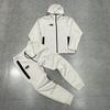 SynaWord Unisex Slim Fit Patchwork Hoodie & Sweatpants Set