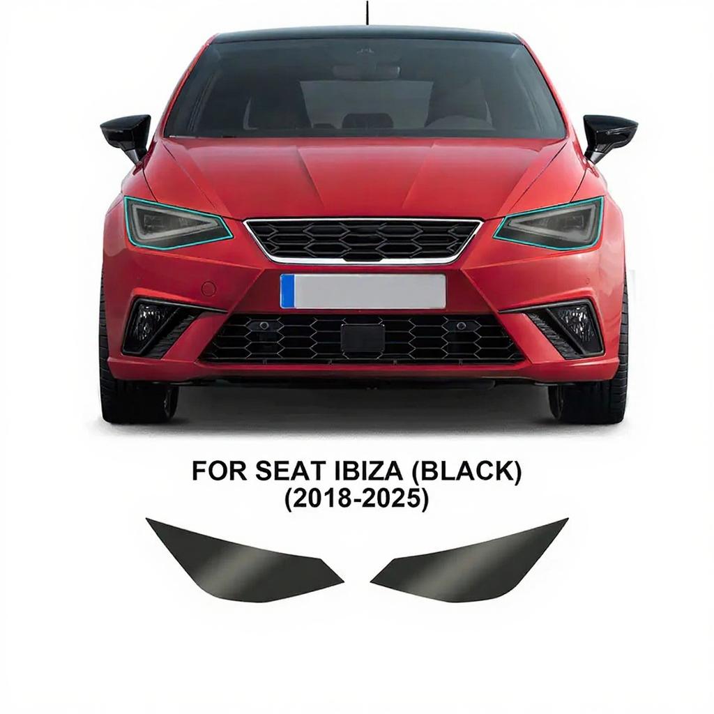 Für Seat Cupra Ibiza 2018-2025 Scheinwerfer Rückspiegel B C-Säulen TPU Schutzfolie Kratzfeste Schutzfolie Klarer Aufkleber