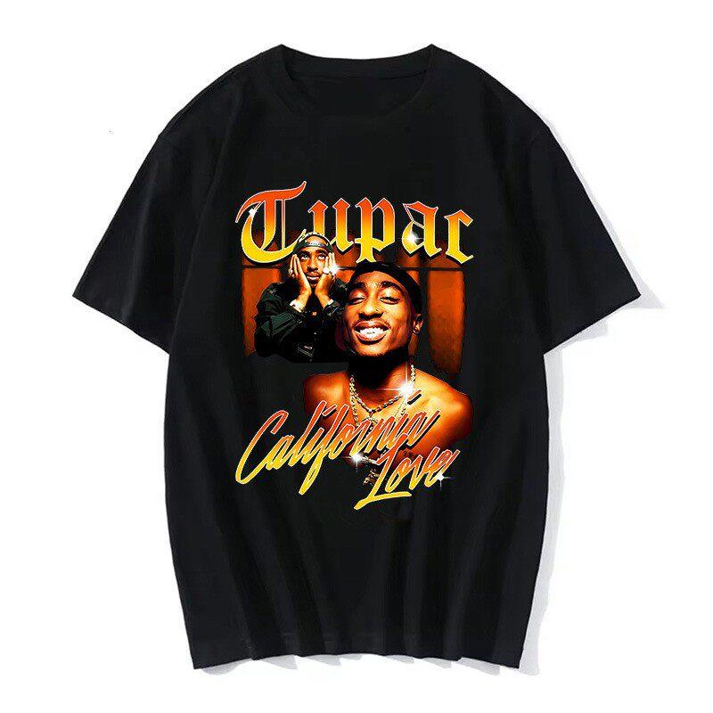 TUPAC Streetwear Harajuku T Shirts Women Harajuku Top Tees Female Tshirt Hip Hop Rapper Graphic Printed Casual Tshirt Clothes
