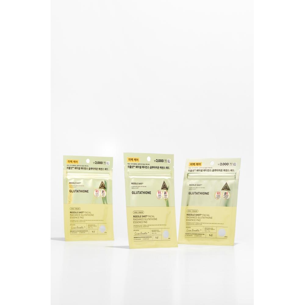 Vt Riddleshot Facial Radiance Glutathione Essence Pad 8 Sheets