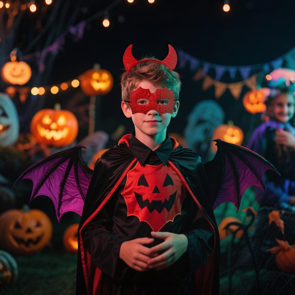 Halloween Decorative Headbands, Party Props, Red Horn-shaped Devil Headband Sets, Ball Hair Accessories, Clothing Accessories