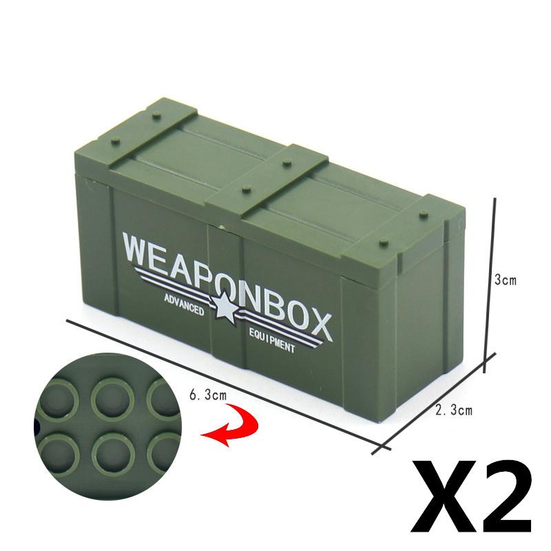 Militär Szene MOC Bausteine Spielzeug Zubehör Soldat Figur Stacheldraht Sandsack Zelt Medizinische Box Kette 30104 Straßensperre K042