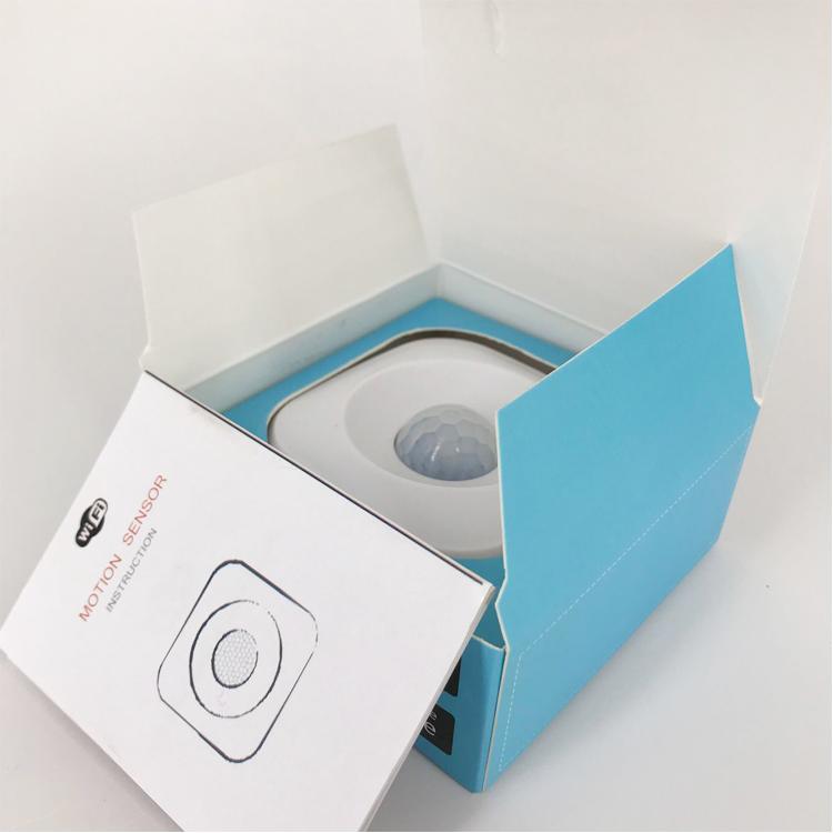 Smart Small WiFi Wireless Infrared PIR Motion Sensor ABS Detector Switch with Alexa/Google Home Anti-Theft