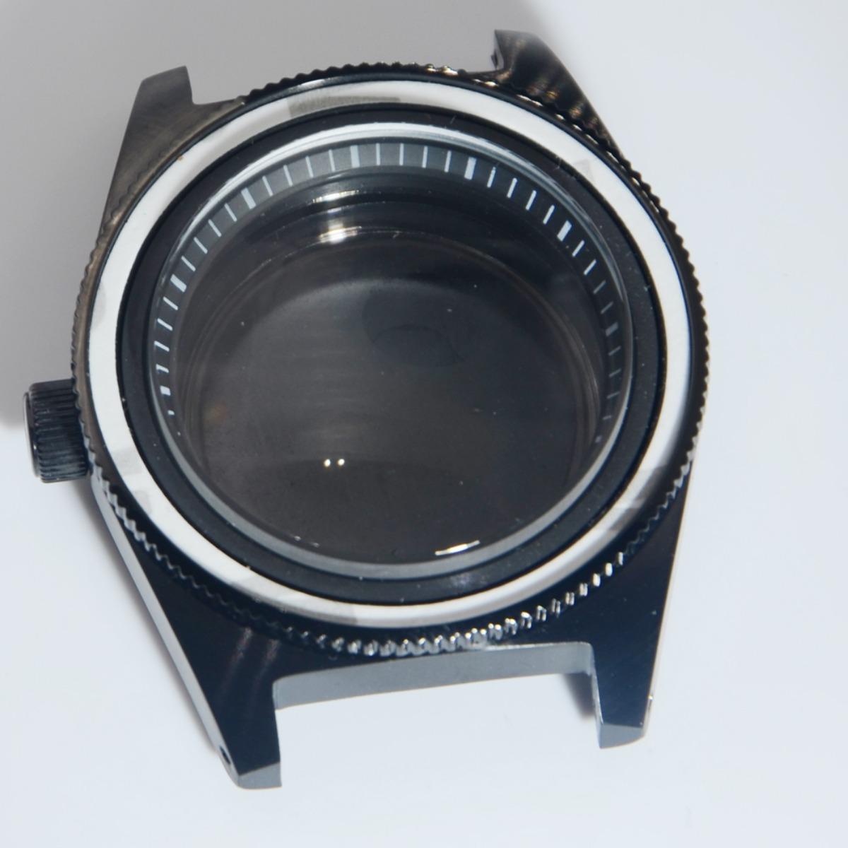 

Корпус 40 мм 62Mas Корпус NH35 Корпус для часов для безеля 38 мм Минеральное стекло Мод для часов NH34 NH35 NH36 Аксессуары для часов чёрный