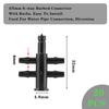 20pc Garden Irrigation Connector Barb 3/5 Mm 3 Way Elbow Water Pipe Connector Accessory Repair For Garden Potted Plants