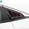 Auto Heckscheibenlamellen Jalousie Seitenlüftung Dekopaneel Abdeckung Zierleiste ABS Zubehör für Honda Civic Hatchback Limousine 2016 -
