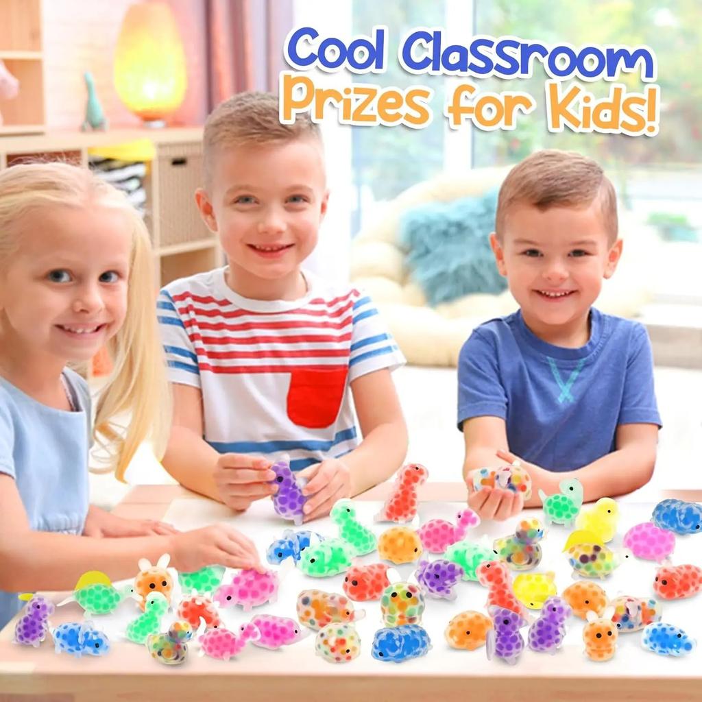 Mini Animal Squishies - Small Fidget Stress Balls Bulk Pack for Party Favors, Classroom Prizes & Sensory Play