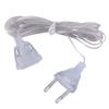 Lights Power Extension Cord Transparent Extension Cable Light String Extension Cord Extender Wire