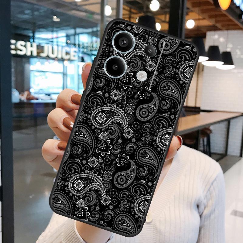 Bandana Seamless Pattern Case For Xiaomi Redmi Note 11 9 10 12 13 14 15 Pro Plus Redmi 15 15C 10C 12C 13C 14C Cover