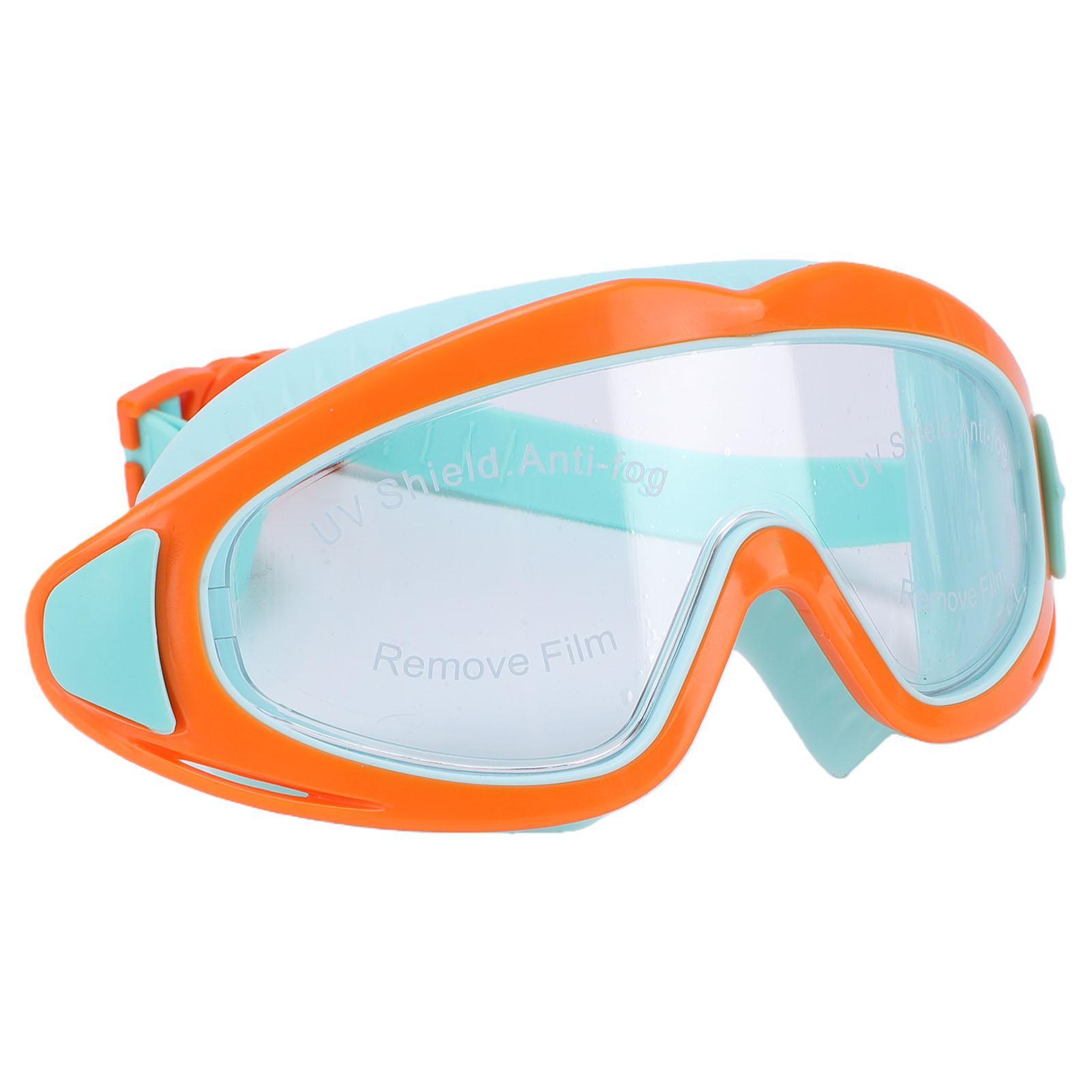 

Swim Goggles Waterproofing Large Frame Anti Fog Wide Vision Lens Pool Swimming Goggles for Boys Girls